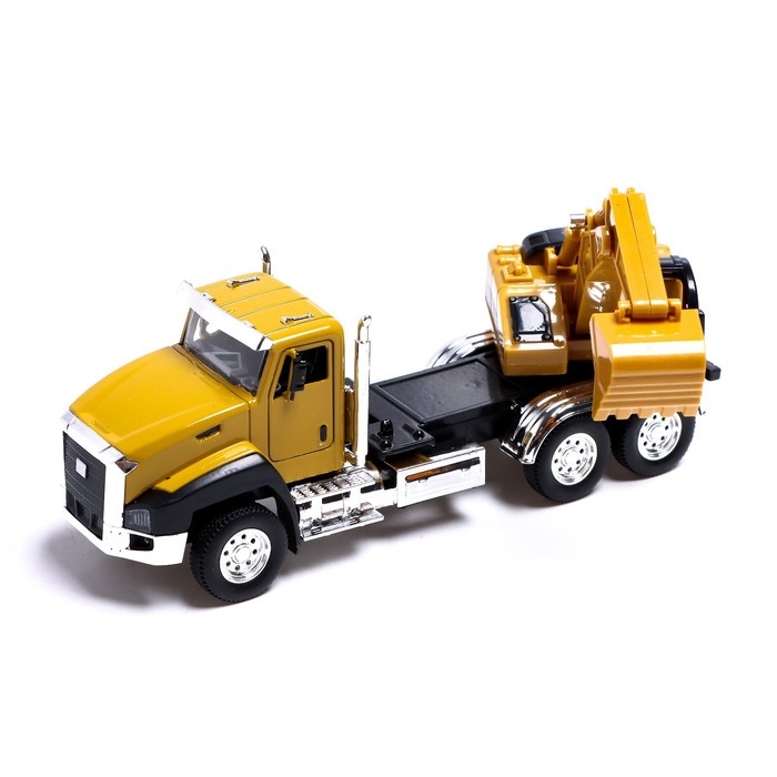 Грузовик металлический &laquo;Кран&raquo;, инерция, открываются двери, свет и звук
