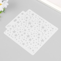 Трафарет пластик "Звёздное небо" 13х14 см