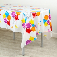 Скатерть одноразовая "Шарики" 180х137