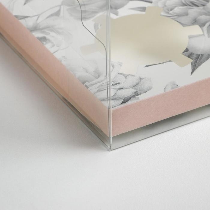 Коробка для капкейка, кондитерская упаковка, 4 ячейки &laquo;С любовью&raquo;, 16 х 16 х 11.5 см