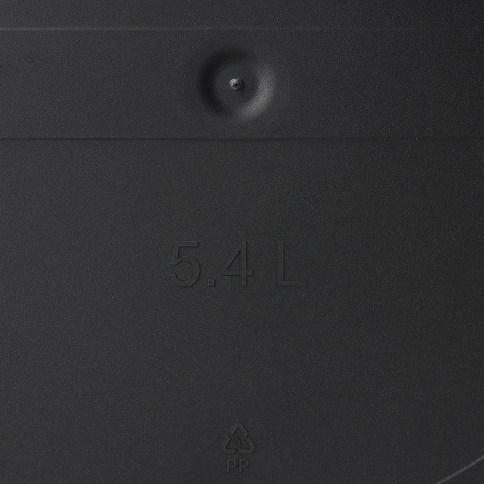 Горшок для цветов с поддоном Saffron, 5,4 л, d=22,4 см, h=20,5 см, пластиковый, цвет чёрный