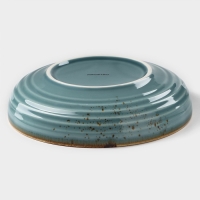 Тарелка фарфоровая глубокая Magistro &laquo;Церера&raquo;, 1,1 л, d=22 см, цвет голубой