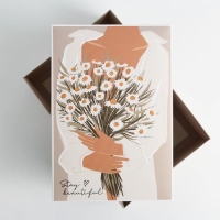 Коробка подарочная складная, упаковка, &laquo;Ромашки&raquo;, 30 х 20 х 9 см