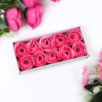 Мыльные розочки, розовые, набор 10 шт.