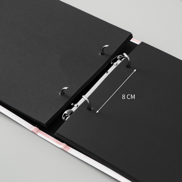 Фотоальбом 25 листов (уголки+кольца) "Beautiful momemt сердце" 27х19 см