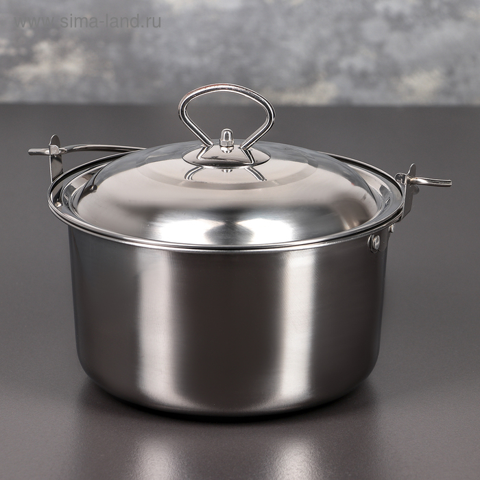 Котелок из нержавеющей стали &laquo;Походный&raquo;, 2,5 л, d=20 см