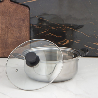 Кастрюля из нержавеющей стали Promo, 2,3 л, 22&times;9 см, с крышкой