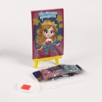 Алмазная мозаика с частичным заполнением на подставке для детей &laquo;Настоящая принцесса&raquo;, 10 х 15 см