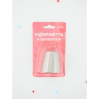 Насадка кондитерская KONFINETTA &laquo;Цветок&raquo;, d=3,5 см, выход d=1,9 см, нержавеющая сталь