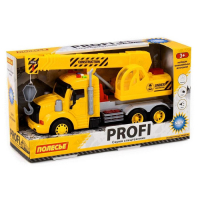 Кран &laquo;Профи&raquo;, инерционный, световые и звуковые эффекты, цвет жёлтый