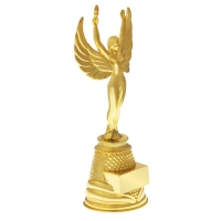Кубок, наградная фигура под нанесение &laquo;Ника&raquo;, подставка пластик золото, 18.5 см