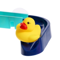 Трек для игры в ванной &laquo;Утиная горка&raquo;, на присосках, крепится на стену