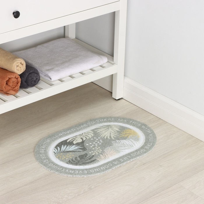 Коврик для дома LaDо́m, 40&times;60 см, цвет серый