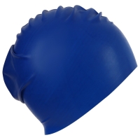 Шапочка для плавания взросла ONLYTOP, резиновая, обхват 54-60 см