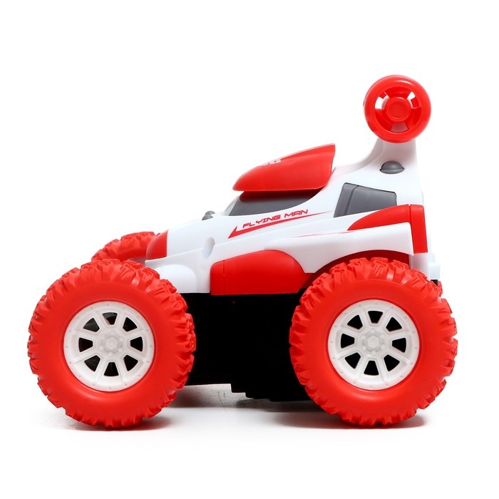 Машинка &laquo;Перевёртыш&raquo;, радиоуправляемая, работает от аккумулятора, цвет красный