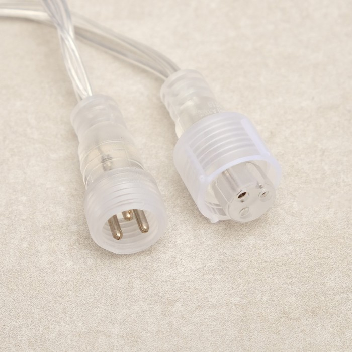 Гирлянда &laquo;Сеть&raquo; 2 &times; 1.5 м, IP44, УМС, прозрачная нить, 192 LED, свечение синее, 220 В