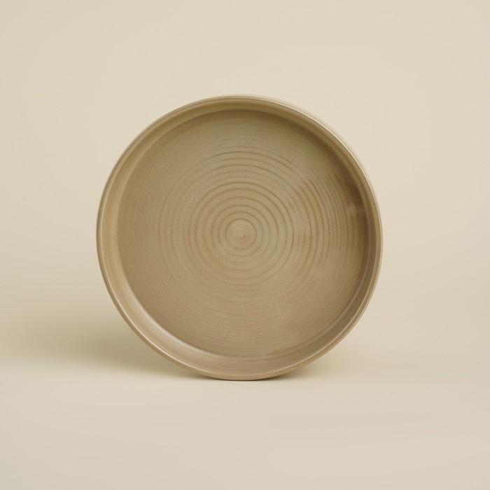 Тарелка обеденная фарфоровая SL Home &laquo;Песчаный бриз&raquo;, d=19 см, цвет бежевый