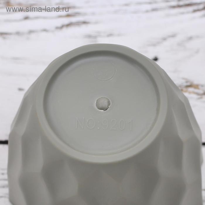 Кашпо для цветов &laquo;Излом&raquo;, пластик, 400 мл, цвет МИКС