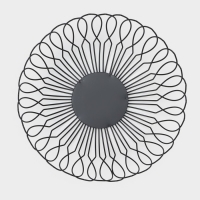 Фруктовница Доляна &laquo;Маргаритка&raquo;, 27&times;27&times;9 см, цвет чёрный