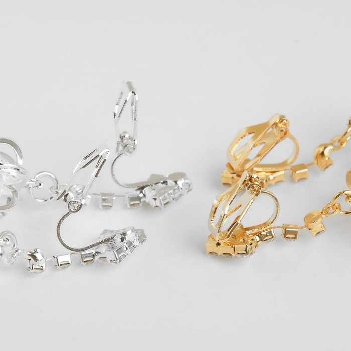 Клипсы «Грация» сердце объёмное, цвет МИКС Клипсы «Грация» сердце объёмное, цвет МИКС