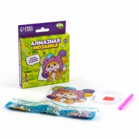 Алмазная мозаика наклейка для детей &laquo;Котенок&raquo;, 9 х 9 см, набор для творчества