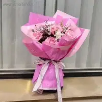 Пленка для цветов матовая &laquo;Новости Love&raquo;,зеленый чай/лимонный крем, 60&times;60 см