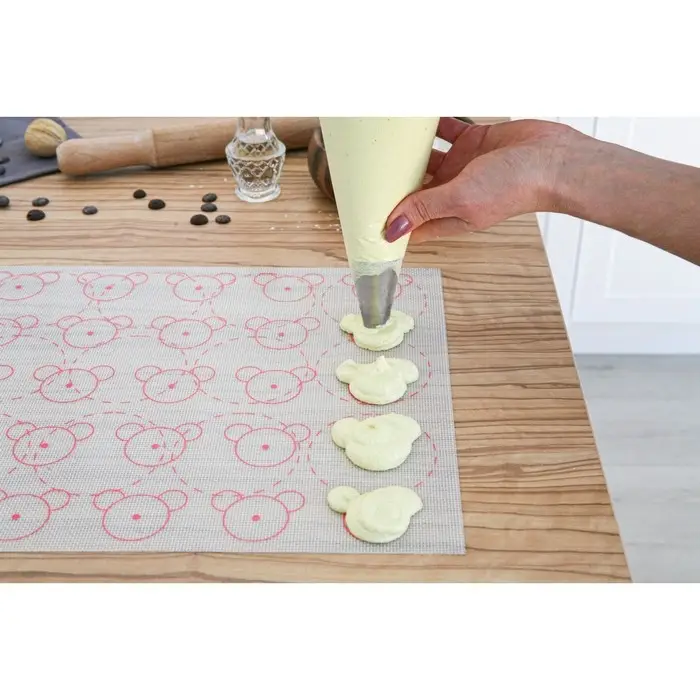 Силиконовый коврик армированный &laquo;Макарон.Ушки&raquo;, 42&times;29,5 см