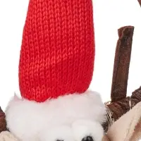 Фигура текстиль &laquo;Новогодний лосик&raquo; 58 см, 10 LED, от батареек CR2032&times;1, свечение тёплое белое