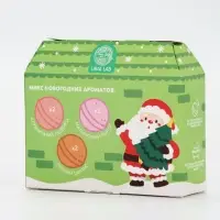 Бомбочки для ванны в домике &laquo;Дед Мороз&raquo;, набор 6 шт х 40 г, URAL LAB