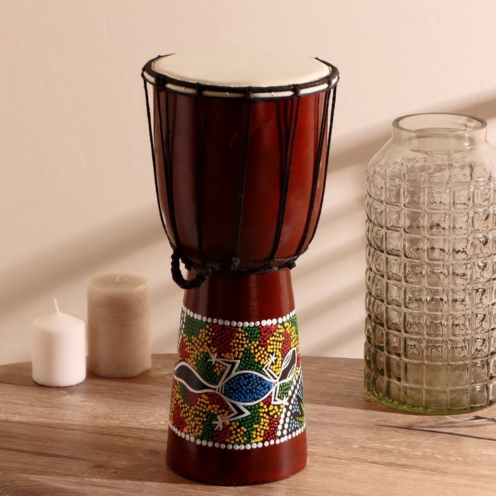 Сувенирный музыкальный инструмент "Барабан Джембе" 40х18х18 см