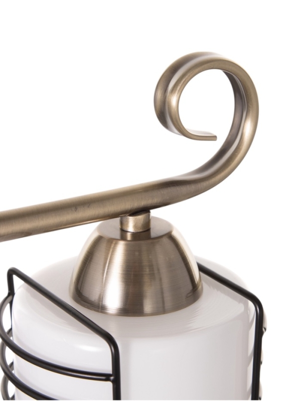 Люстра "Кипр" 3х40Вт Е27 латунь/черный 52х26х26см