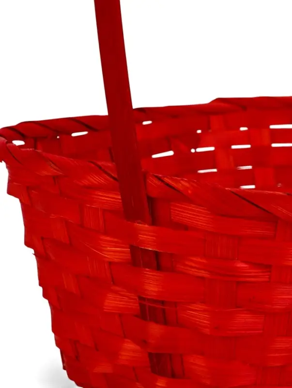 Набор корзин 3 шт 22х18x10 24х19x10 27х21x10 см ручка h=24/26/28 см Розовый