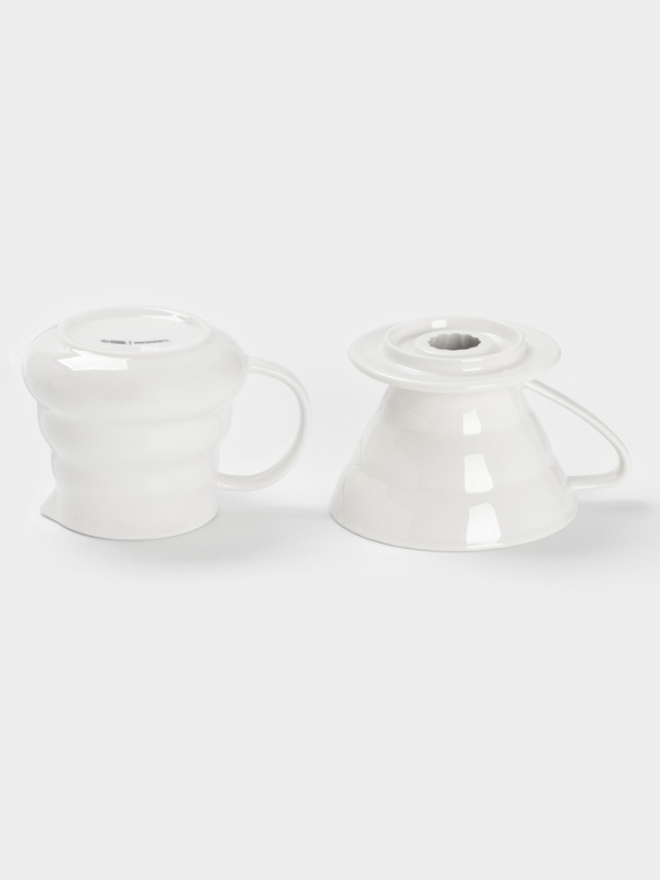 Пуровер-Кофейник "Глянец" 14,1х11,9х17,1, цвет белый