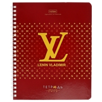Тетрадь 48л кл на гребне "Проект Капланописьs", бл офсет 60-65г/м&sup2;, 4В МИКС