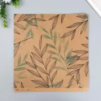 Бумага для скрапбукинга двусторонняя крафт "Флора" плотность 180 гр 30,5х32 см