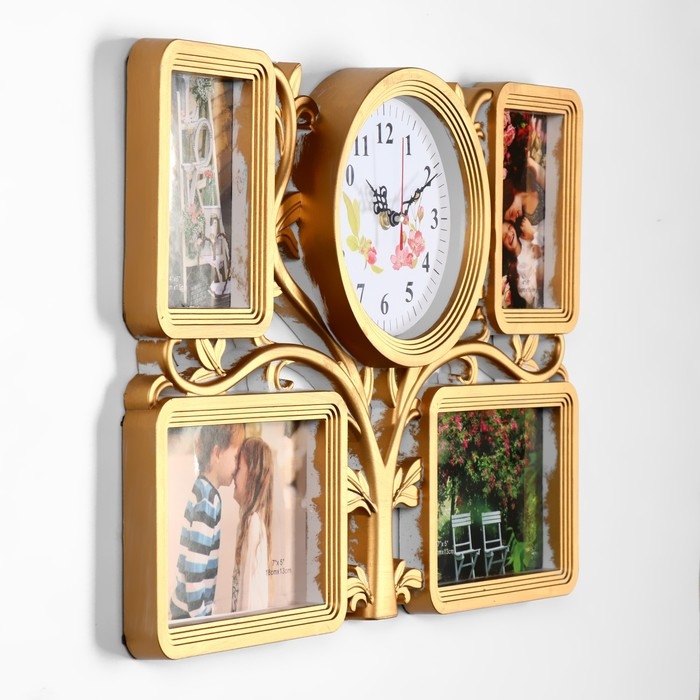 Часы настенные с фоторамками "Семейное дерево", 48 х 33 см