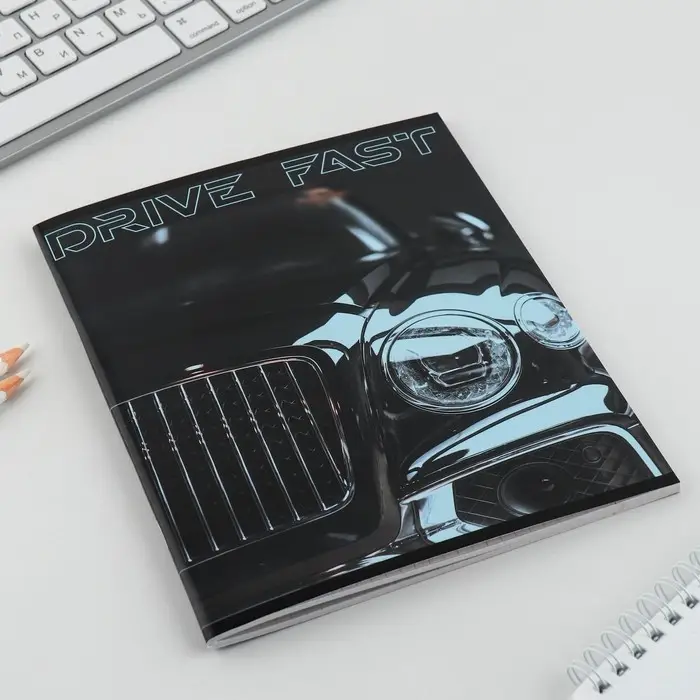 Тетрадь в клетку, 48 л., А5, на скрепке, блок №2 &laquo;Машины&raquo; МИКС