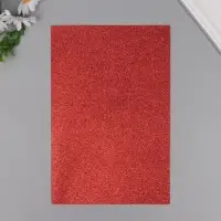 Фоамиран глиттерный Magic 4 Hobby 2 мм  цв. красный МИКС 20х30 см