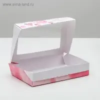 Кондитерская упаковка, коробка с ламинацией &laquo;Для любимых&raquo;, 20 х 12 х 4 см