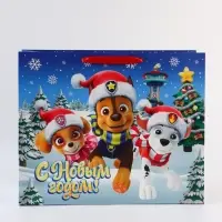 Пакет подарочный &laquo;С Новым годом!&raquo;, Щенячий патруль,  XL 40 &times; 49 &times; 19 см