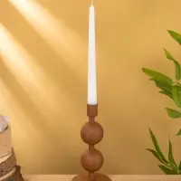 Подсвечник на 1 свечу &laquo;Бисквит&raquo;, с 2 сферами, 8.5&times;8.5&times;18 +/- 1 см