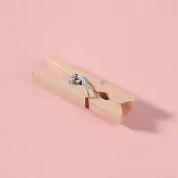 Прищепки для шитья, 3&times;0.5&times;0.3 см, 10 шт., бежевые