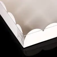 Коробка для печенья, белая, 15&times;15&times;3 см