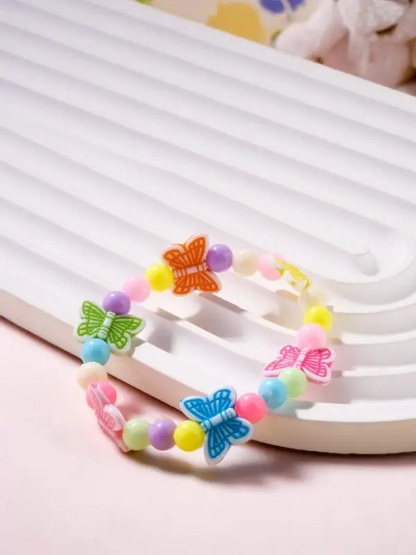 Браслет детский &laquo;Выбражулька&raquo; бабочки порхающие, МИКС