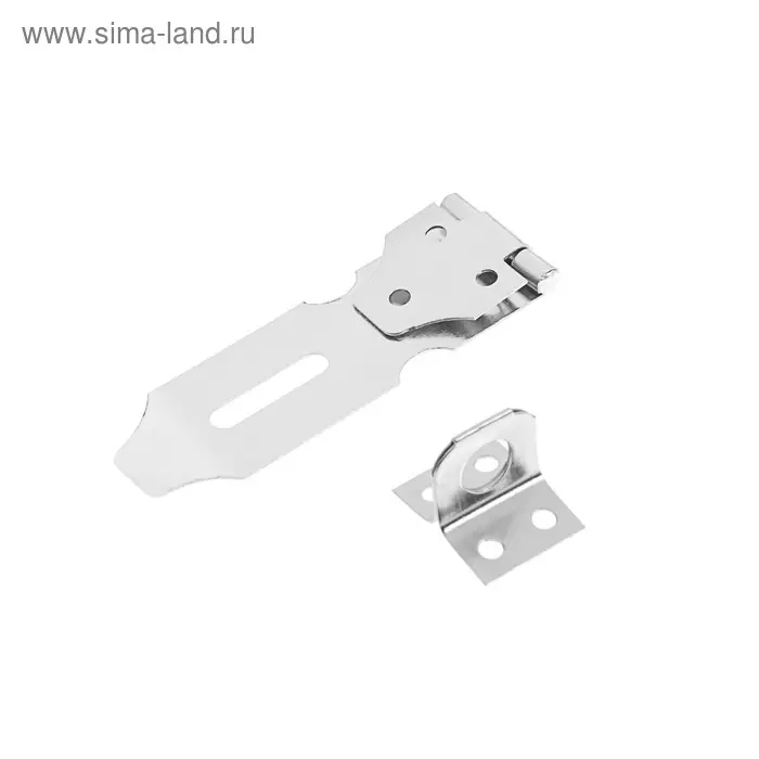 Накладка с проушиной для навесного замка, 75 мм, нержавеющая сталь