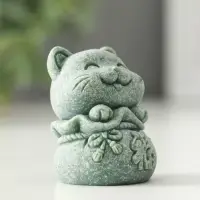 Сувенир песчаник "Манэки-нэко" набор 4 шт 4,3х4х5,5 см