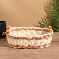 Корзина плетеная 25,5х16х8 см +/- 3 см  ротанг