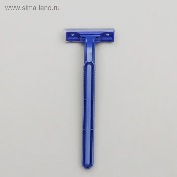 Бритва одноразовая "Стандарт плюс" с двумя нержавеющими лезвиями в индивидульном пакетике