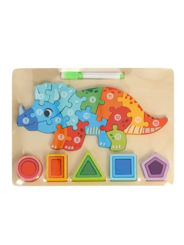 Деревянный 3D- пазл для малышей
