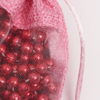 Льняной мешочек для хранения украшений, подарков, трав, 10 х 14 см, набор из 5 штук